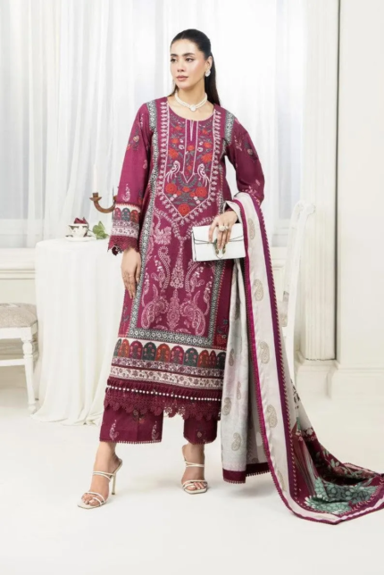 Pakistani 3 Pieces Digital Printed Khaddar | Eid Collection Women Dress | Eid Festival Wear | Pakistani Suit
